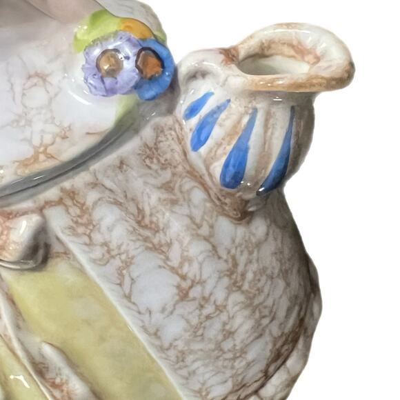 Antique / Vintage - Milk Maid Figural Teapot by Registered Royal Crown Germany - Picture 4 of 12